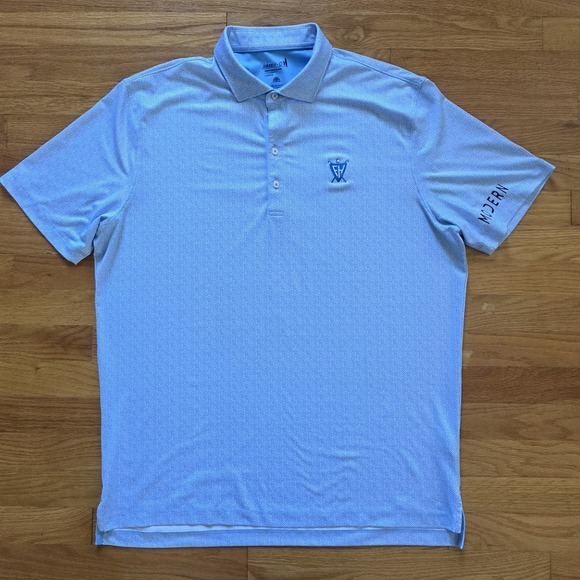 johnnie-O Other - Johnnie O Performance Polo Mens Large Blue White With Logos